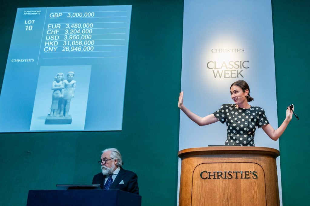 Georgina Hilton auctions works at Christie’s. Courtesy of Christie’s.

